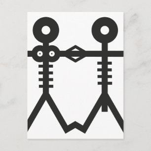 Love Eternal Skeletons Icon 2007 Art Postcard