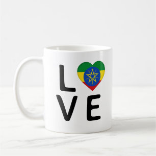 Love - Ethiopia Flag Coffee Mug