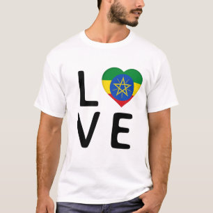 Love - Ethiopia Flag T-Shirt