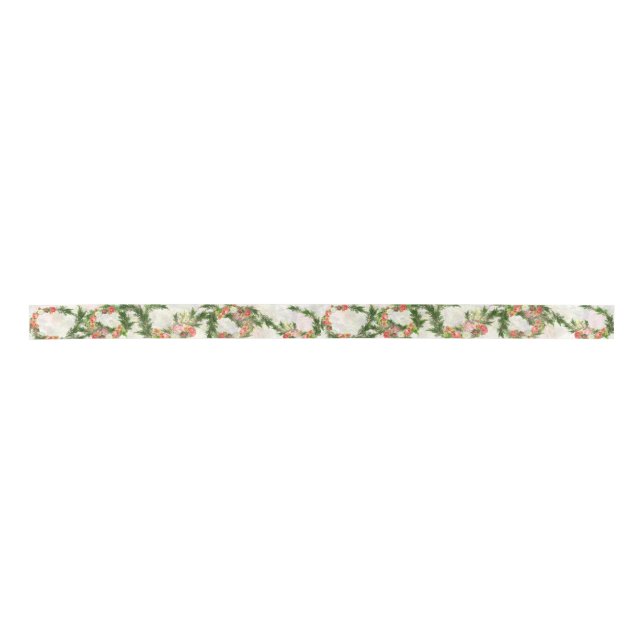 Love Evergreen Ribbon Satin Ribbon (Front)