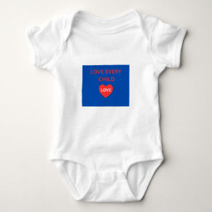 Love Every Child Heart Design Kids T-Shirt Baby Bodysuit