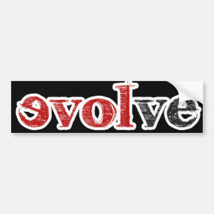 Love Evolve Bumper Sticker