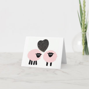 "Love Ewe 2", Whimsical Notecard