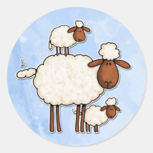 love ewe (no txt) classic round sticker