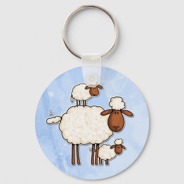 love ewe (no txt) key ring (Front)