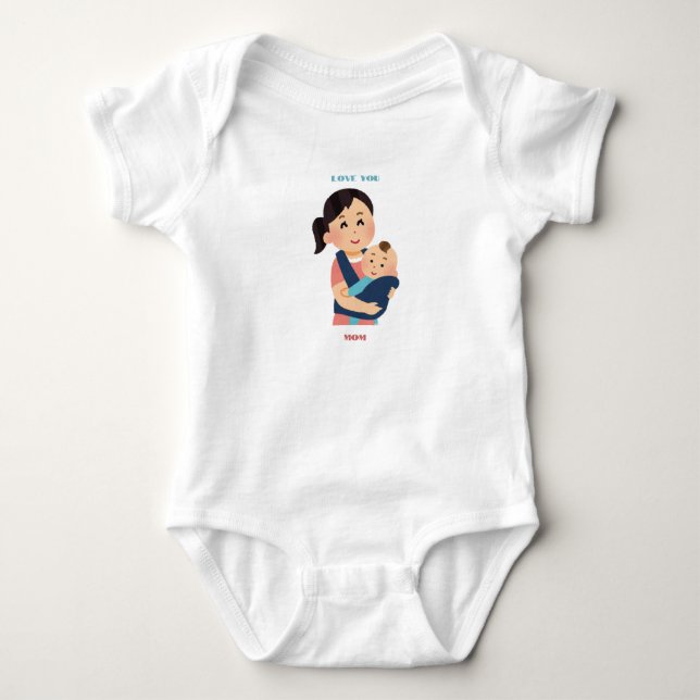 Love Expressive mum Baby Bodysuit (Front)