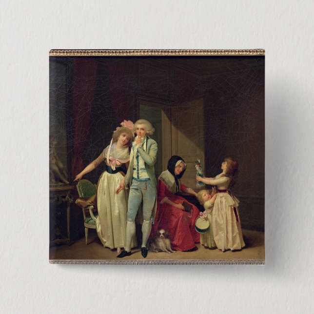 Love Extinguish it, or The Philosopher' 15 Cm Square Badge (Front)