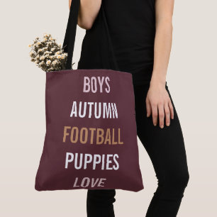 Love Fall Autumn Breeze Tailgate Party Tote Bag