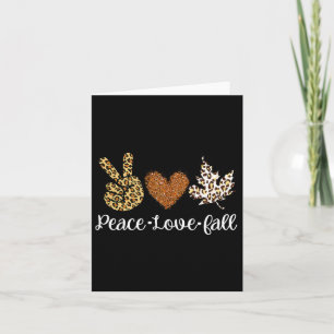 Love Fall Autumn Clothes Fashion For Women  Card