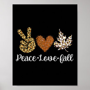 Love Fall Autumn Clothes Fashion For Women Poster