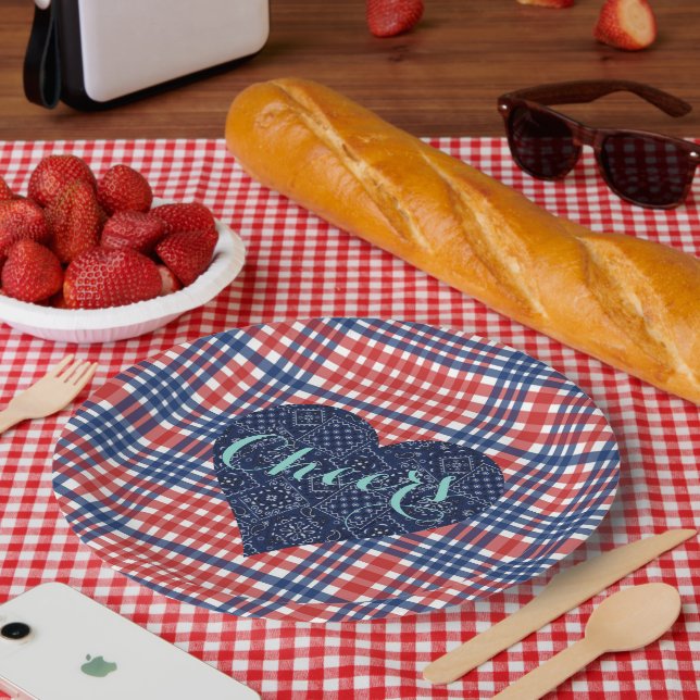 Love Fall Kitsch Country Wedding Party Plates (Picnic)