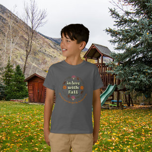 Love Fall Thanksgiving Customise Family Names T-Shirt