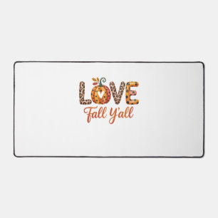 Love Fall Y'all Fall Desk Mat