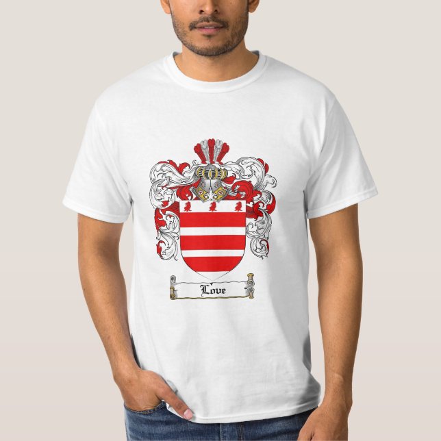 Love Family Crest - Love Coat of Arms T-Shirt (Front)