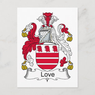 Love Family Crest Postcard