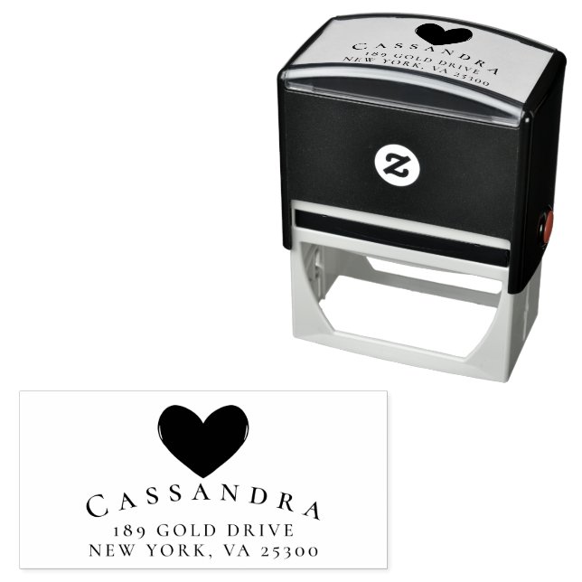 love Family Name Return Address Self-inking Stamp (In Situ)