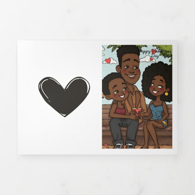 Love - Family Tri-Fold Holiday Card (Cover)