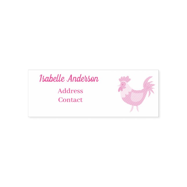 Love Farm Rooster Self-inking Stamp (Design)