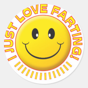 Love Farting Classic Round Sticker