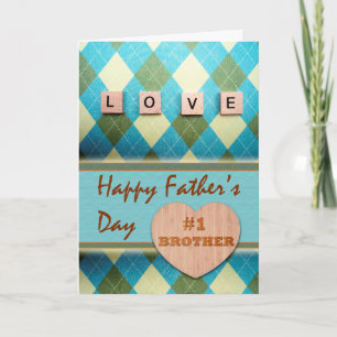 Love Father’s Day for #1 Brother  Card