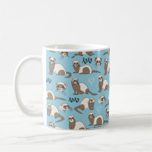 Love Ferrets - Blue Coffee Mug