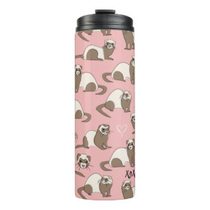 Love Ferrets - Pink Thermal Tumbler