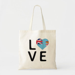 Love - Fiji Flag Tote Bag