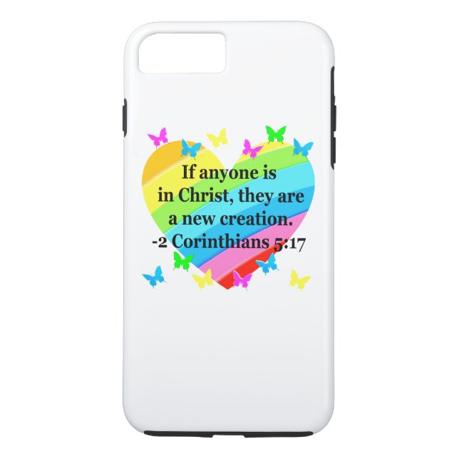 LOVE FILLED 2 CORINTHIANS 5:17 VERSE Case-Mate iPhone CASE (Back)