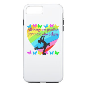 LOVE FILLED INSPIRATIONAL FIGURE SKATING DESIGN iPhone 8 PLUS/7 PLUS CASE