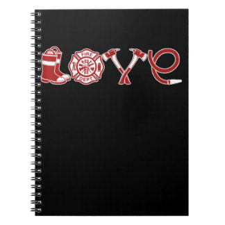 Love Firefighter Valentines Day | Firefighter Wife Notebook
