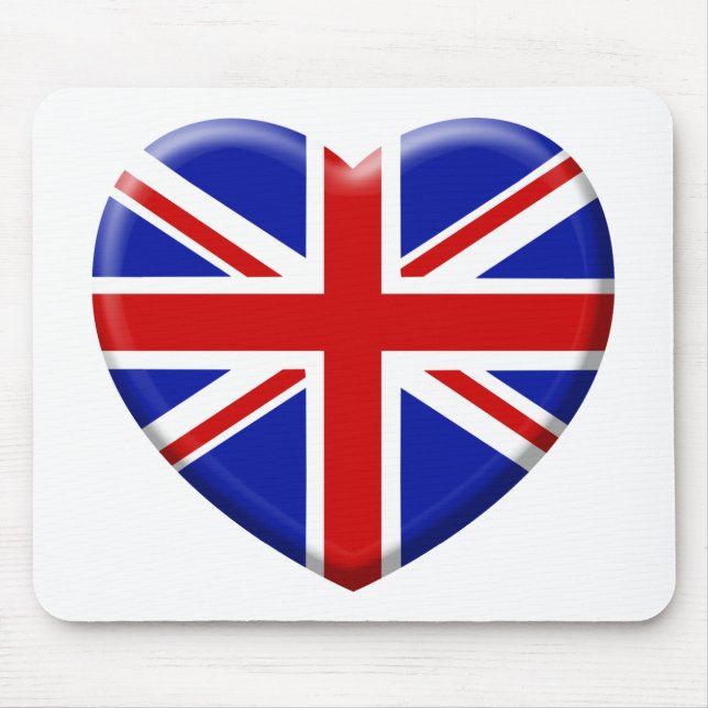 Love flag England Mouse Mat (Front)