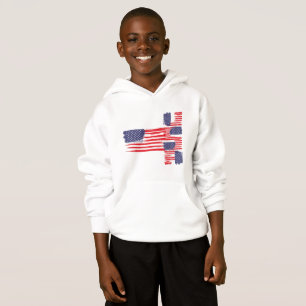 LOVE FLAG USA/USA TEXT BRUSH STROKE BY MASANSER P