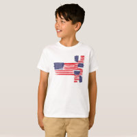 LOVE FLAG USA/USA TEXT BRUSH STROKE BY MASANSER P