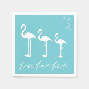 Love Flamingo Paper Napkin