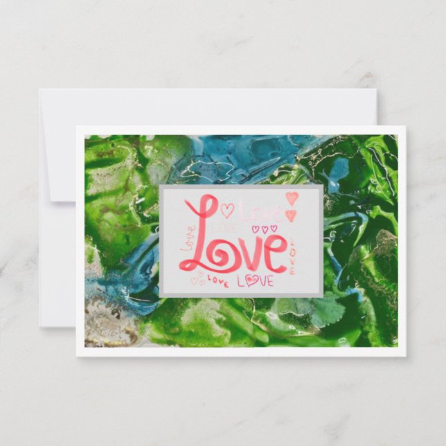 Love Flat Card 3.5" x 5" (Front)