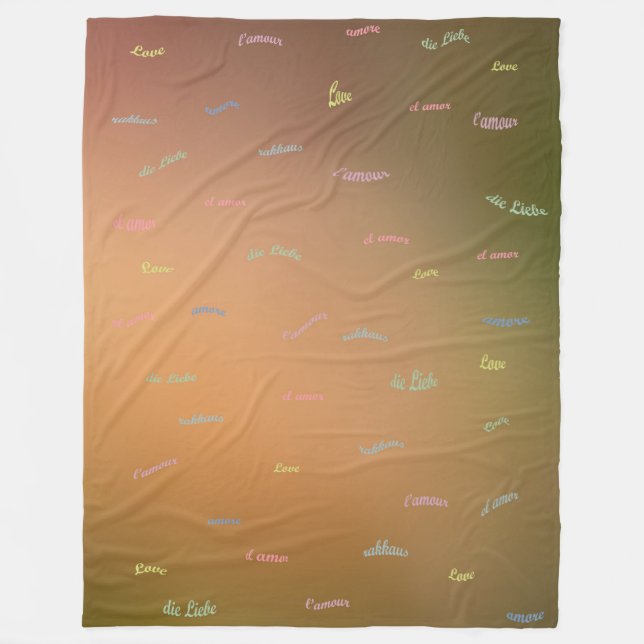 Love Fleece Blanket (Front)