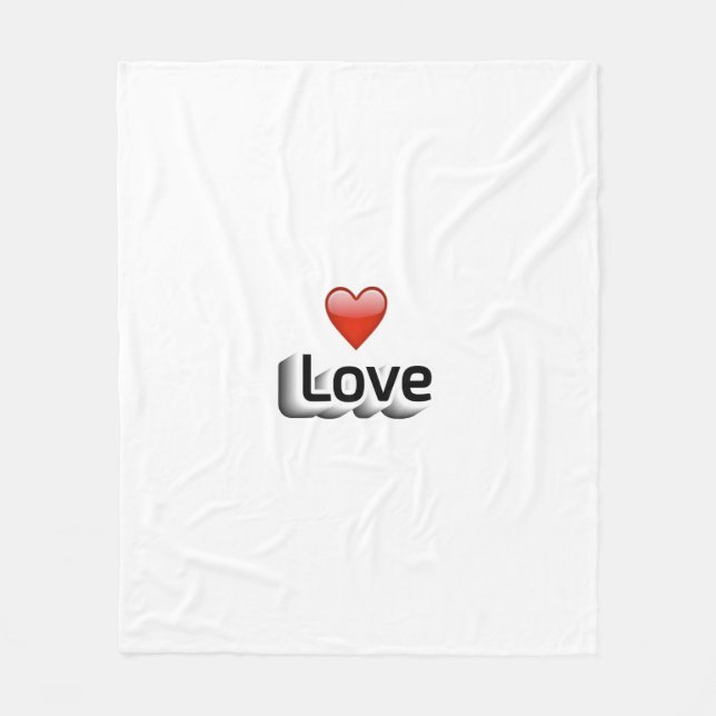 Love  fleece blanket (Front)