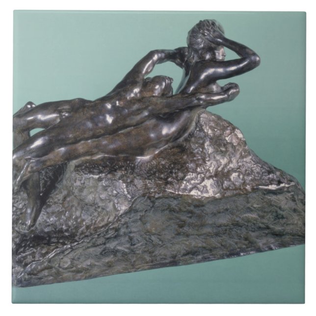 Love Fleeing, 1883-84 (bronze) Tile (Front)