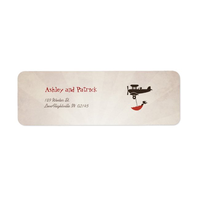 LOVE FLIGHT Adress Label (Front)