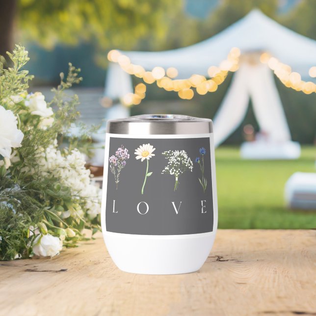 LOVE Floral  – Romantic Botanical Print (Wedding (Rotated))