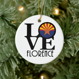 LOVE Florenece Arizona Ceramic Tree Decoration