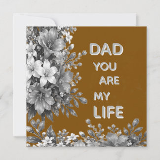 LOVE FLOWER GIFT FOR FATHER CARD