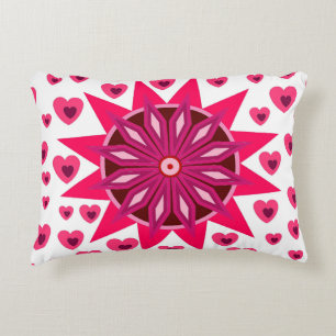 LOVE FLOWER HEARTS VALENTINE BIRTHDAY ANNIVERSARY  DECORATIVE CUSHION