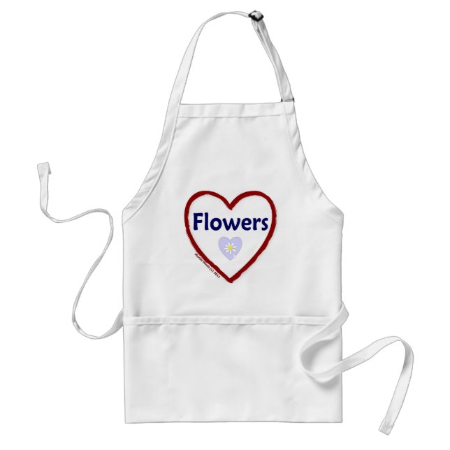Love: Flowers - Apron (Front)