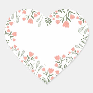 Love Flowers Heart with transparent background He Sticker