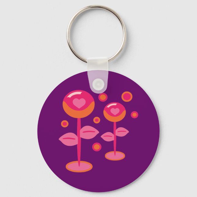 Love Flowers Key Ring (Front)