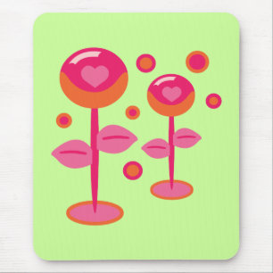 Love Flowers Mouse Mat