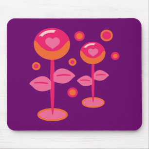 Love Flowers Mouse Mat