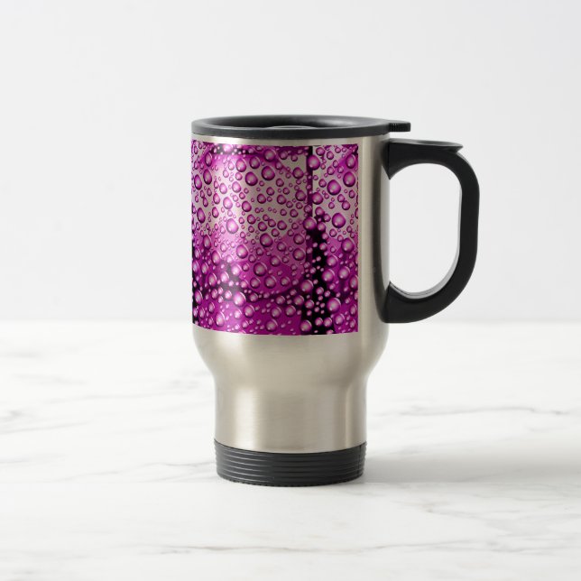 Love Flows,Purle_ Travel Mug (Right)