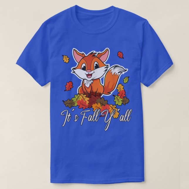 Love Fo Thanksgiving Happy Fall Yall Autumn  T-Shirt (Design Front)